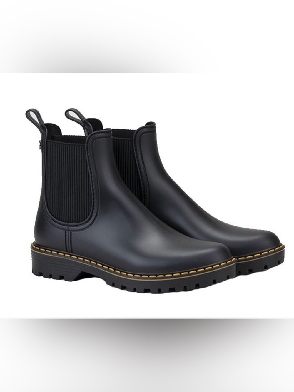 Igor Black Rain Boots with Contrast Stitching size 39